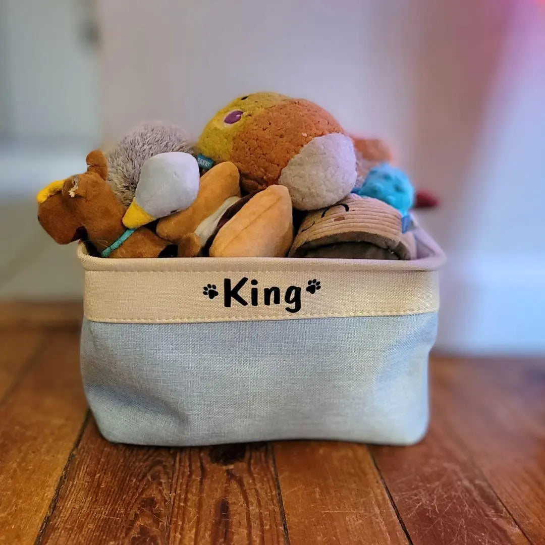 Shop Personalized Dog Toy Storage Basket OnePaw – OnePaw Dog Company