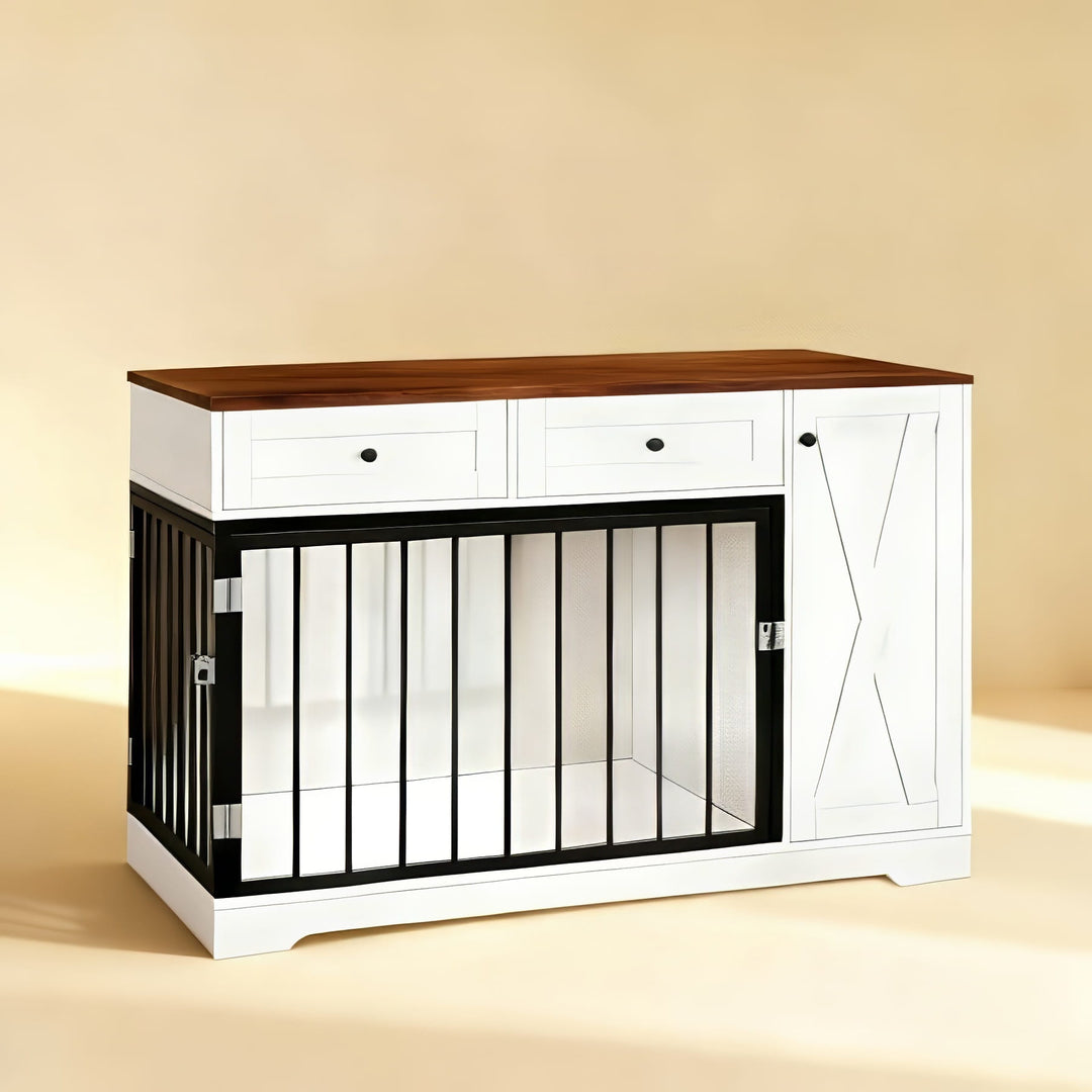 dark oak and white #finish_dark-oak-and-white