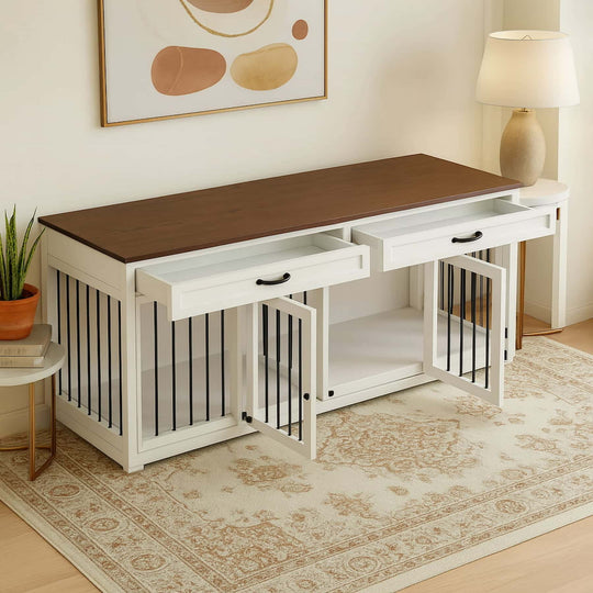 dark oak and white #finish_dark-oak-and-white