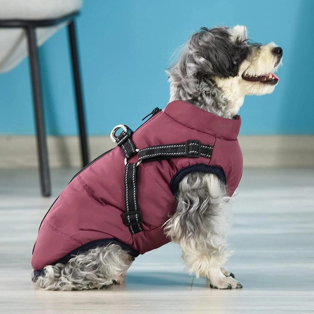 WaterProof Fleece Winter Harness One Paw Dog Company 