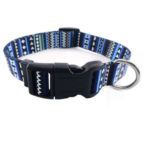 Boho Style Fashion Dog Collars 0 BonaceBoutique Boho Blue S 