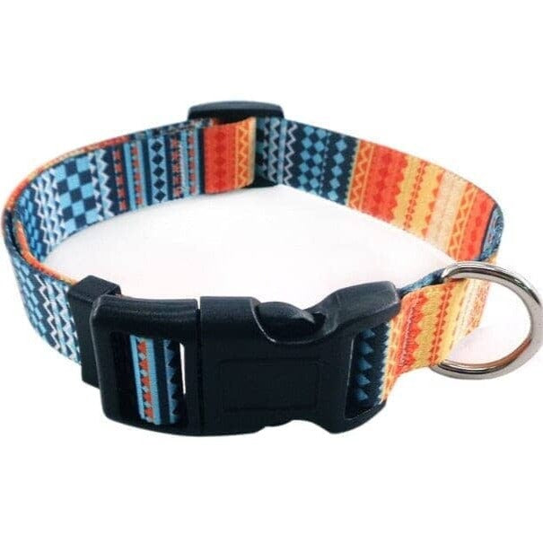 Boho Style Fashion Dog Collars 0 BonaceBoutique Boho Orange S 