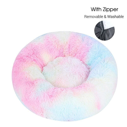 Calming Dog Donut Bed With Removable Cover BonaceBoutique Fantasy XXS 