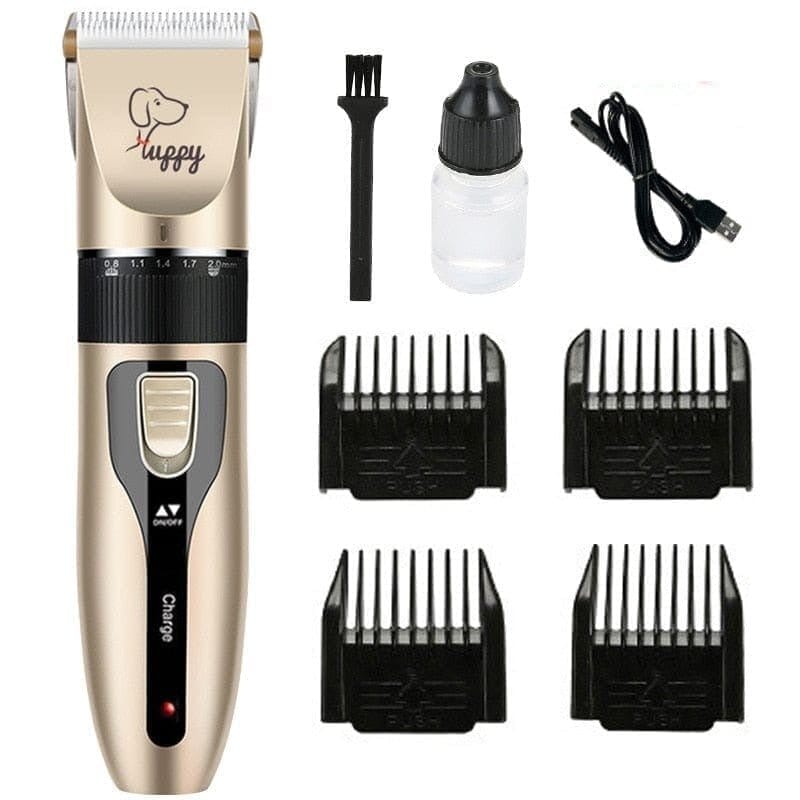 Do It Yourself Dog Grooming Kit 0 BonaceBoutique Kit 1 - (Rechargeable low noise clippers + 4 length attachments) 