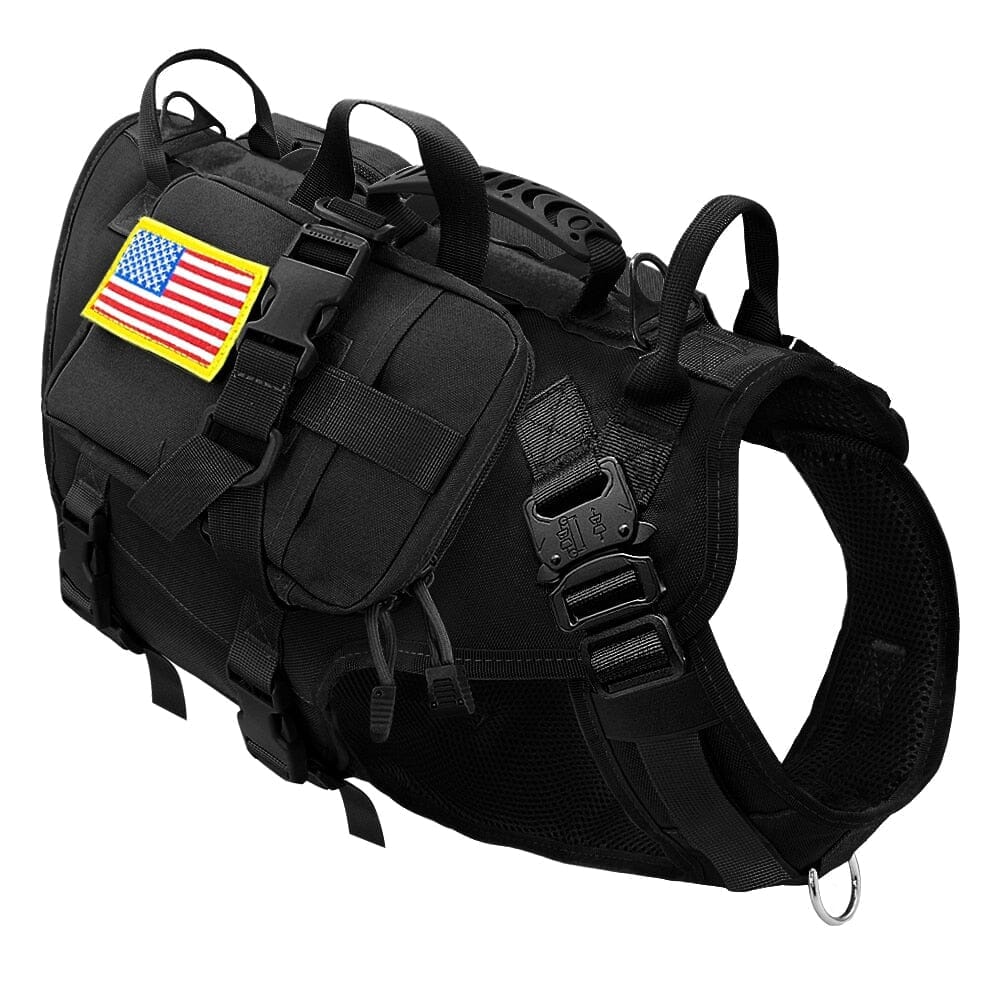 Multiple Handle No Pull Tactical Harness 0 BonaceBoutique Black Harness Bag-US M-Chest 55-80cm 