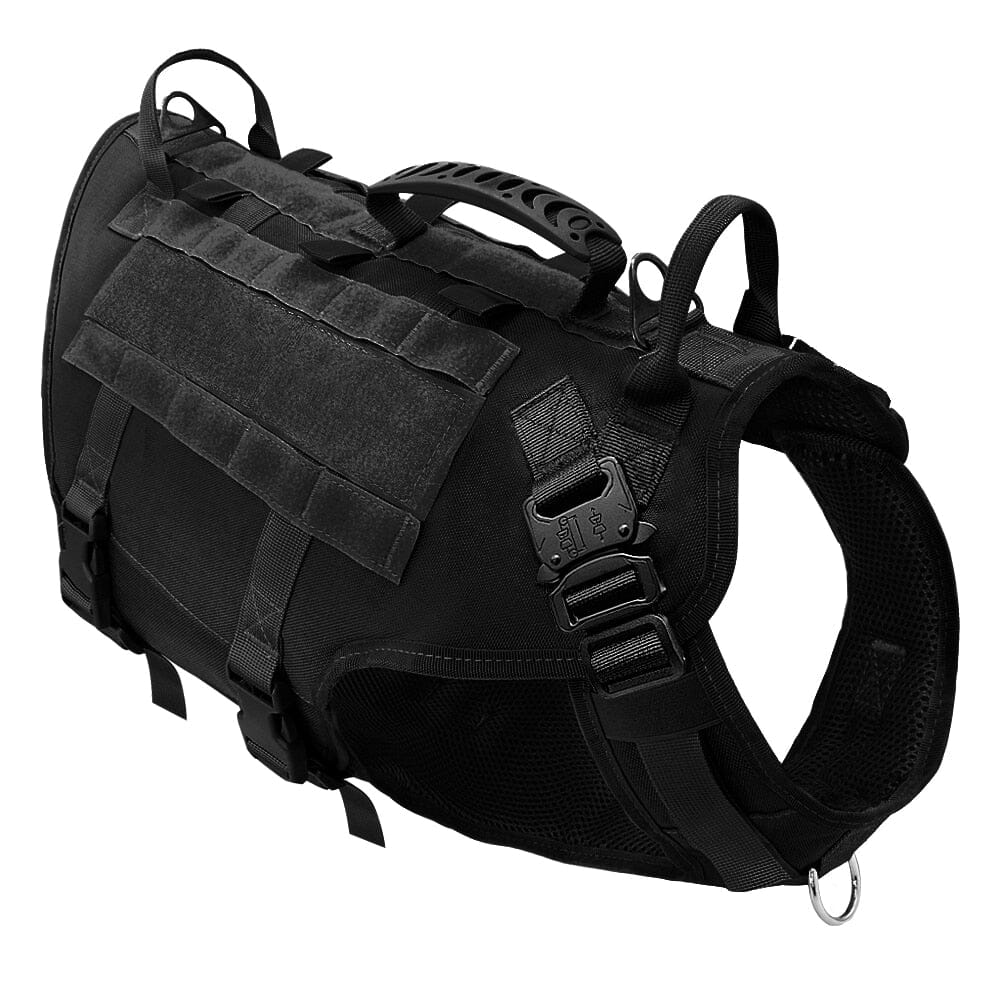 Multiple Handle No Pull Tactical Harness 0 BonaceBoutique Black Harness M-Chest 55-80cm 