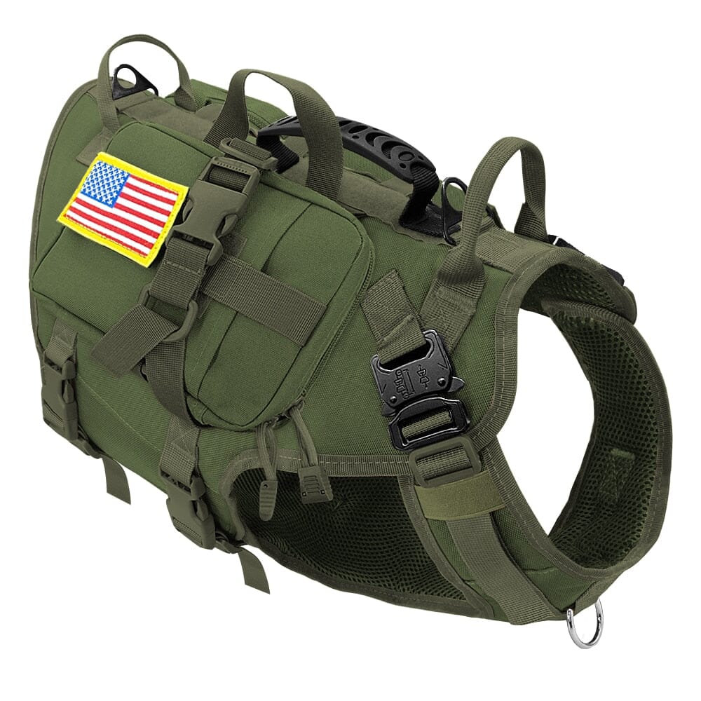 Multiple Handle No Pull Tactical Harness 0 BonaceBoutique Green Harness Bag-US M-Chest 55-80cm 