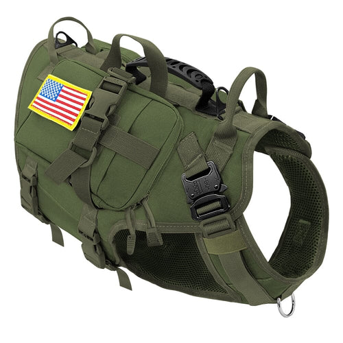 Multiple Handle No Pull Tactical Harness 0 BonaceBoutique Green Harness Bag-US M-Chest 55-80cm 