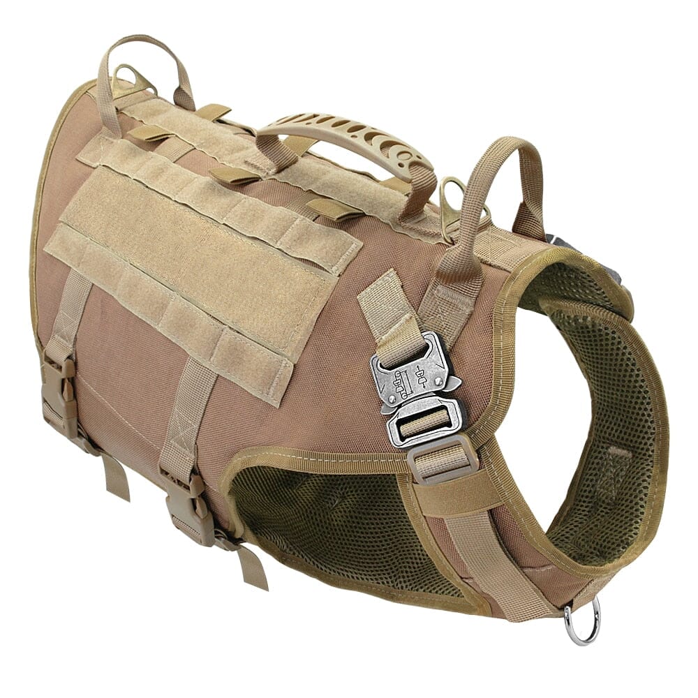 Multiple Handle No Pull Tactical Harness 0 BonaceBoutique Khaki Harness M-Chest 55-80cm 