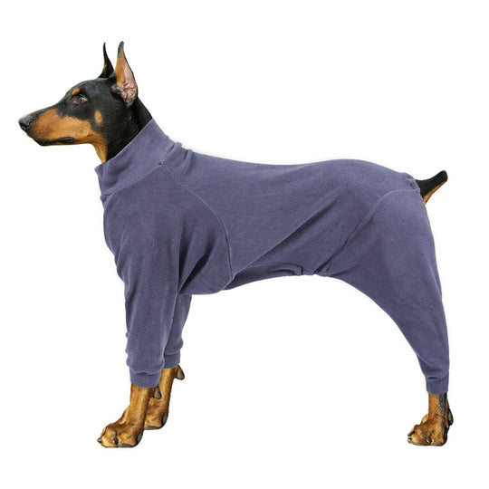 Polar Fleece Dog Pajamas 0 BonaceBoutique Blue XS 