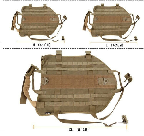 Tactical No Pull Dog Harness With Saddle Bags 0 BonaceBoutique 