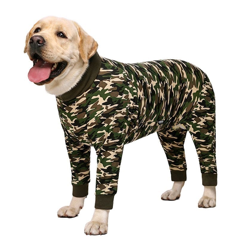 The Coziest Fleece Dog Pajamas BonaceBoutique Camouflage XS 